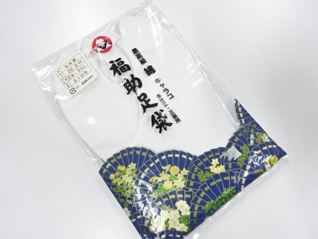 未使用品　福助　白足袋(22.5センチ・5枚コハゼ)